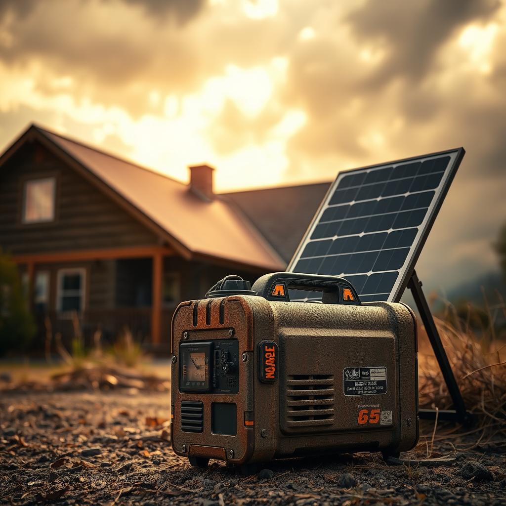 solar generator for emergency preparedness