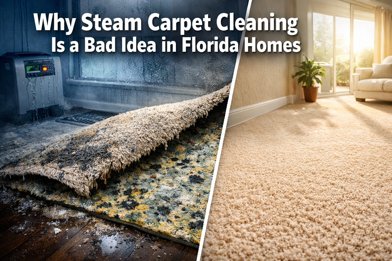Why Steam Carpet Cleaning Is a Bad Idea in Florida Homes And What Actually Works