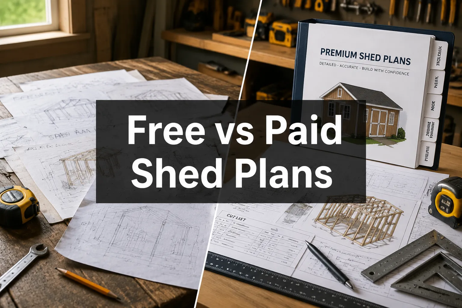 Free Shed Plans vs Paid Shed Plans: What Is the Difference?