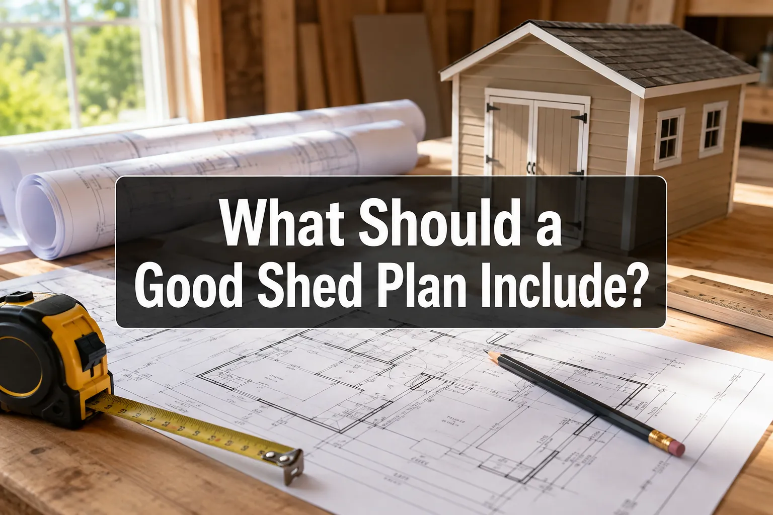 What Should a Good Shed Plan Include?