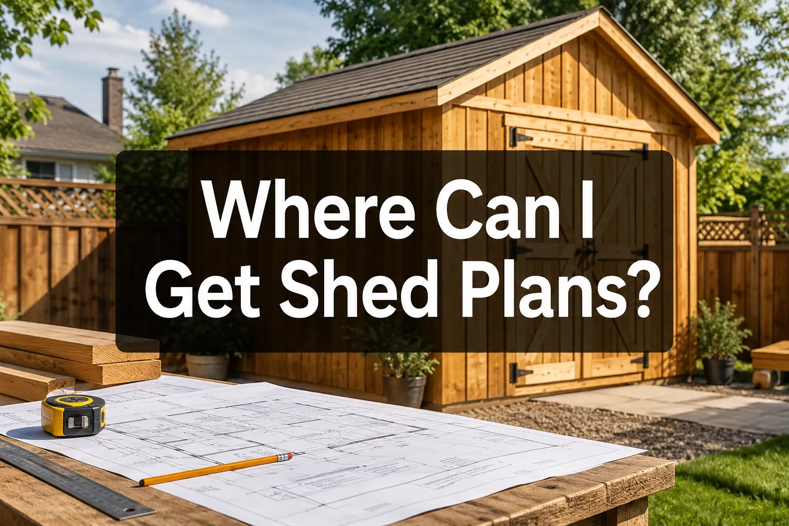 Where Can I Get Shed Plans with a Materials List and Cut List?